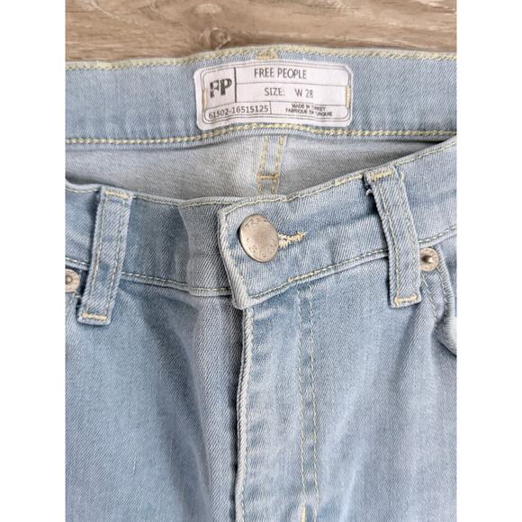 Free People Great Heights Frayed Hem Skinny Jeans 28 - Picture 2 of 3